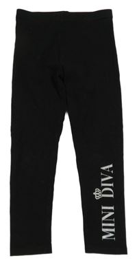 Čierne legíny s nápisom Matalan