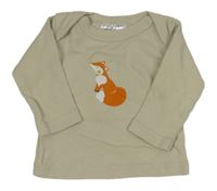 Béžové tričko s líškou