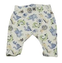 Béžové žebrované legíny se zvířátky Ergee