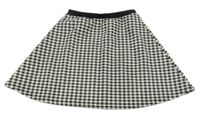 Čierno-biela kockovaná sukňa Yd.