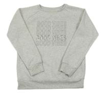 Svetlosivá mikina s nápismi Primark