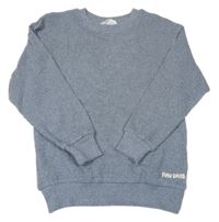 Světlemodro-biely melírovaný sveter H&M