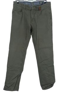 Pánské hnědé plátěné chino kalhoty Camel vel. 34/30