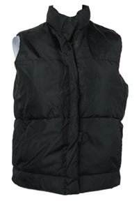 Dámska čierna šušťáková zateplená vesta GAP