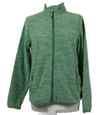 Dámská zelená fleecová funkční propínací mikina Crane