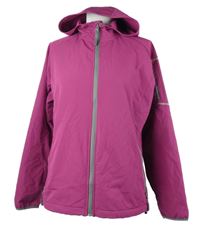 Dámska purpurová šušťáková funkčná bunda s kapucňou Crivit