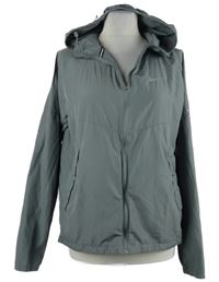 Pánská šedá šusťáková běžecká funkční bunda s kapucí Nike 