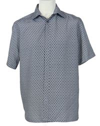 Pánska čierno-sivá vzorovaná košeľa M&S