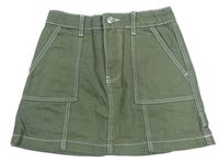 Khaki rifľová sukňa Primark