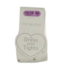 Nové- Bílé puntíkaté punčocháče Primark