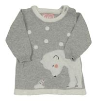 Světlešedé pletené šaty s medvědy Primark