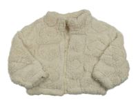 Béžová chlpatá prepínaci mikina Shein