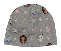 Šedá čepice s obrázky C&A