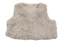 Svetloružová kožušinová vesta Next