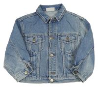 Modrá riflová bunda 