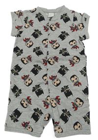 Šedý kraťasový overal se Supermanem H&M
