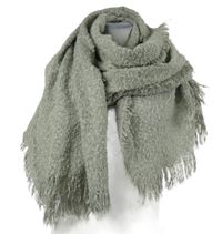 Dámska sivá šál s roztřepením