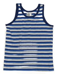 Modro-bílo-šedé pruhované tílko Alive