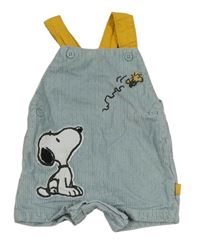 Světlemodré manšestrové laclové kraťasy se Snoopym M&S