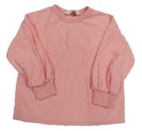 Ružová mikina s 3D bodky H&M