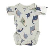 Biele body s dinosaurami H&M