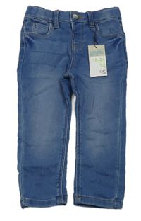 Nové - modré skinny rifle Primark