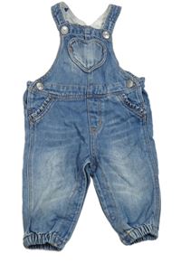 Modré laclové rifle se srdcem H&M