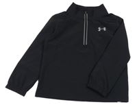 Čierna šušťáková jarná bunda s logom Under Armour