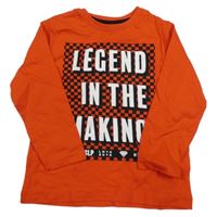 Červené triko s nápisem Primark