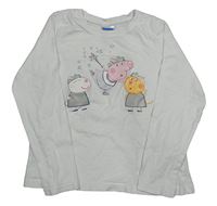 Biele tričko s Peppou a přáteli