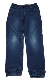 Tmavomodré teplákové jogger rifle Pepperts