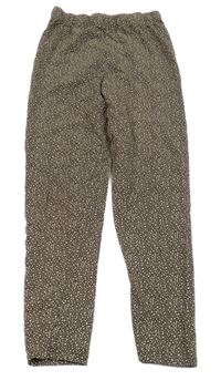 Hnedo-béžové vzorované legíny Nutmeg