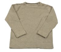 Svetlohnedý rebrovaný sveter C&A