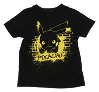 Čierne tričko s Pikachu