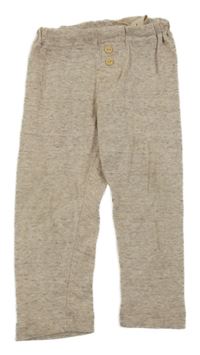 Béžové melírované tepláky H&M