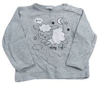 Sivé melírované tričko s ovečkou C&A