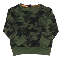 Kaki-čierna army mikina Kiki&Koko