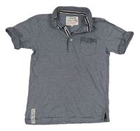 Tmavomodro-biele pruhované polo tričko zn. J.Jeans