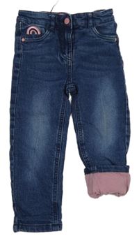 Tmavomodré podšité rifle s dúhou Impidimpi