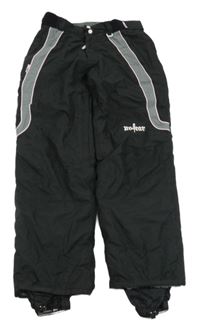 Černo-šedo-růžové šusťákové oteplovačky No Fear