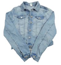 Svetlomodrá rilflová bunda H&M