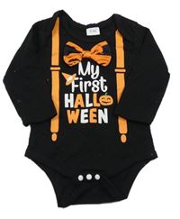 Černé halloweenské body s nápisem 