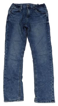 Modré teplákové slim rilfe C&A