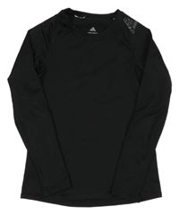 Čierne športové funkčné tričko Adidas