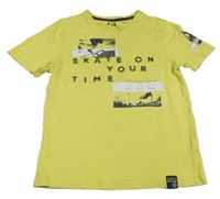 Citronové tričko s nápisem C&A