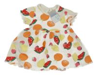 Nové - Bílé bavlněné šaty s ovocem Primark