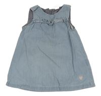 Svetlomodré ľahké rifľové šaty s volánikmi H&M