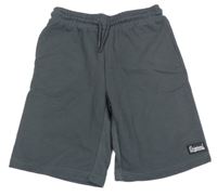 Sivé rebrované teplákové kraťasy Chapte