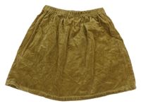 Piesková á zamatová menšestrová sukňa H&M