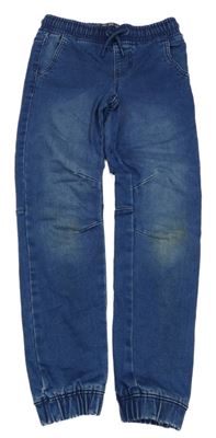Modré teplákové cuff rifle Denim Co.